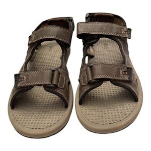 Khombu Noah Sandals Men 10 Brown Fisherman Hiking Gorpcore Outdoor Hook Loop